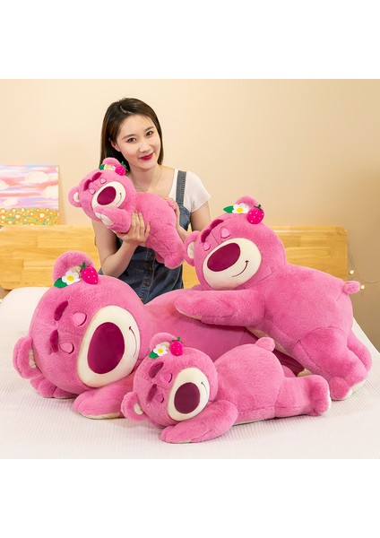 Yeni 50CM Pembe Çilek Ayı Peluş Oyuncak (Yurt Dışından)