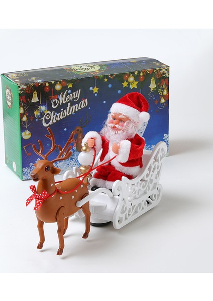 Geyik Arabası Müzik Elektrikli Noel Baba Çocuk Oyuncağı Noel Hediyesi Çekti (Yurt Dışından) fiyatları