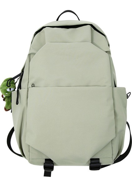 Mori Düz Renkli Üniversite Öğrencisi Sırt Çantası (Yurt Dışından)