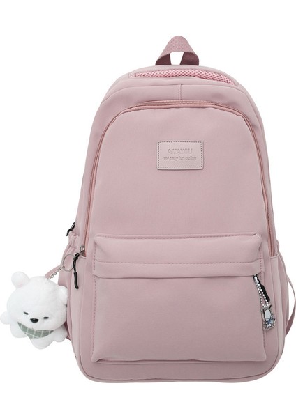 Kampüs Tarzı Basit ve Büyük Kapasiteli Sırt Çantası (Yurt Dışından)