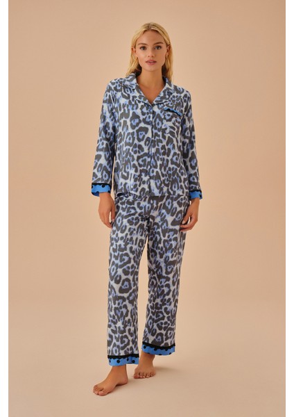 Blue Maskülen Pijama Takımı