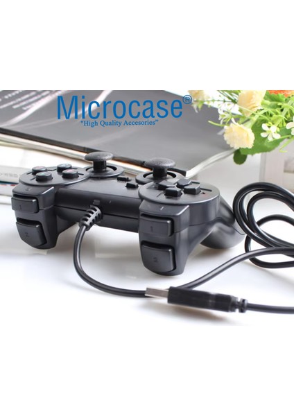 USB Kablolu Titreşimli Pc Konsol Oyun Kolu Gamepad Joystick -AL4629 YK6000
