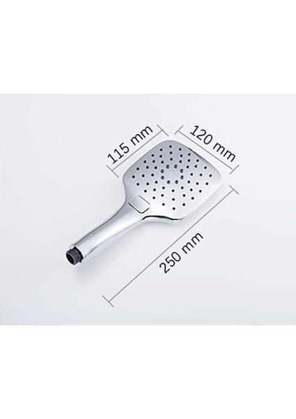 Yt287 Star Butonlu Banyo Duş Başlığı 3fonksiyonlu Krom