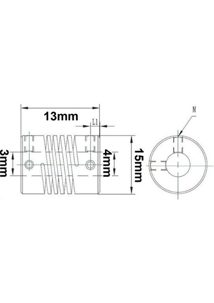 Esnek Kaplin 3X4MM D15L13