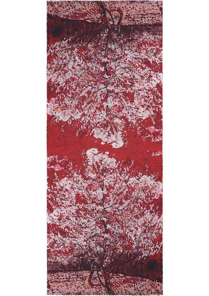 Vişne Şeftali Ağacı Desen Kışlık Şal fırsatları