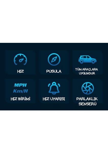 Her Marka ve Model Araca Uygun G20 Hud ile Hız ve Pusula Gözünüzün Önünde modelleri