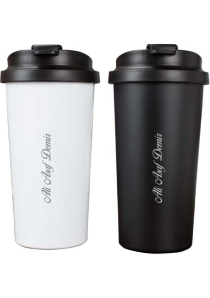 Tekno Trust Isme Özel Exclusive Çelik Termos 500 ml Siyah