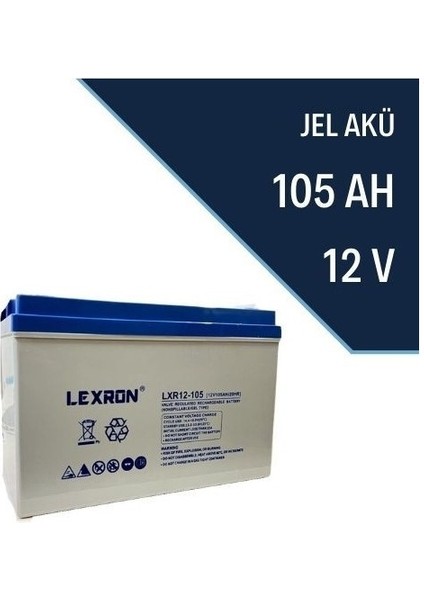 12V 105 Amper Jel Akü