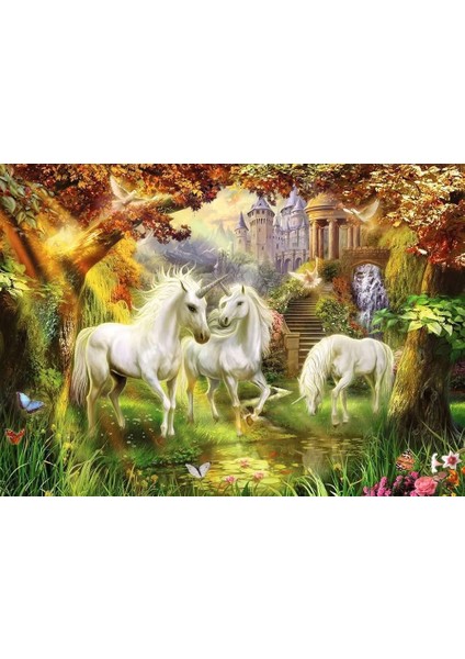 1000 Parça Unicorns In The Forest Puzzle