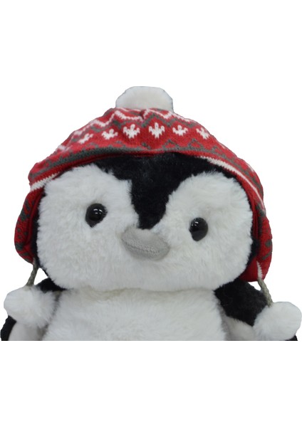 Peluş Şapkalı Penguen 30 cm 62435