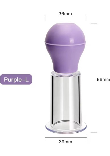 Silikon Vakumlu Abs Plastik Yüz Masaj Kupası 4'Lü Set Mor Renk fiyatları