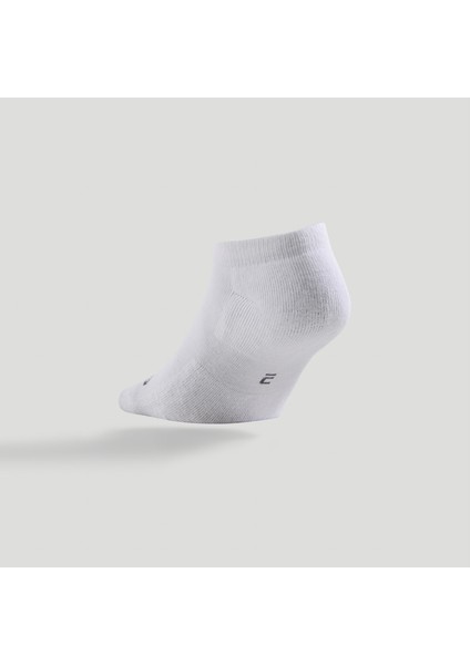 Artengo Tenis Çorabı - Kısa Konçlu - 3 Çift - Beyaz - RS100