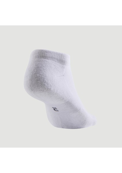 Artengo Tenis Çorabı - Kısa Konçlu - 3 Çift - Beyaz - RS100