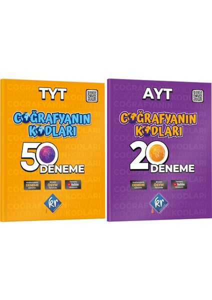 Coğrafyanın Kodları TYT-AYT Coğrafya Çözümlü 50+20 Deneme Seti