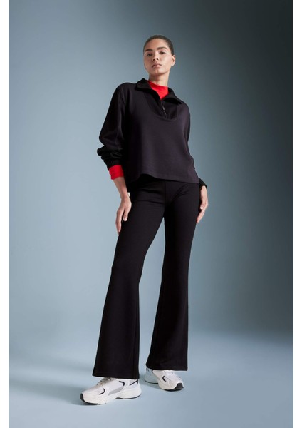 Fit Flare Fit İspanyol Paça Standart Boy Modal Pantolon D0389AX24AU