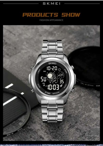 Dijital Kronometreli Erkek Kol Saati