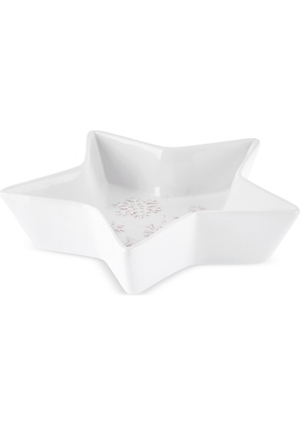 New Year Yılbaşı Snowy Star Çerezlik 24 cm Beyaz fiyatları