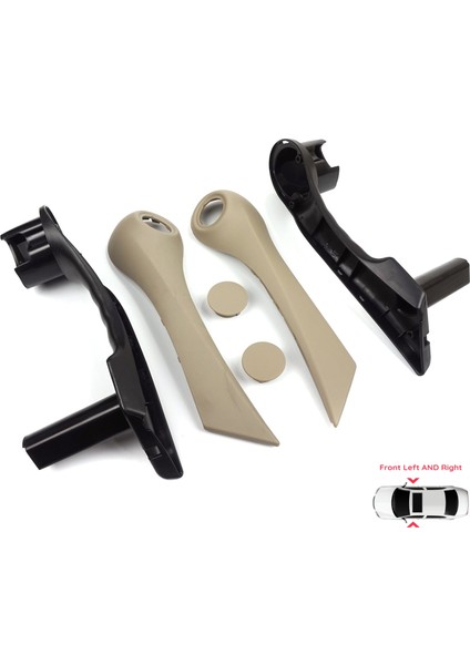 BDP794-1 Renault Megane Mk2 2002–2009 7701475317 Için Ön Iç Kapı Çekme Kolçak Tutamak Takımı Bej