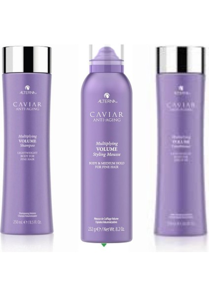 Caviar Multiplying Volume Avantajlı 3'lü Saç Bakım Seti 1