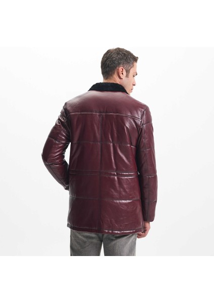 Bordo Hakiki Deri Erkek Hakiki Deri Kaban - E23KDM310461-Q4N