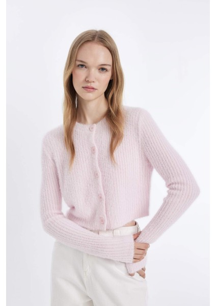 Coool Slim Fit Dar Kesim Bisiklet Yaka Triko Hırka Z9318AZ24WN modelleri