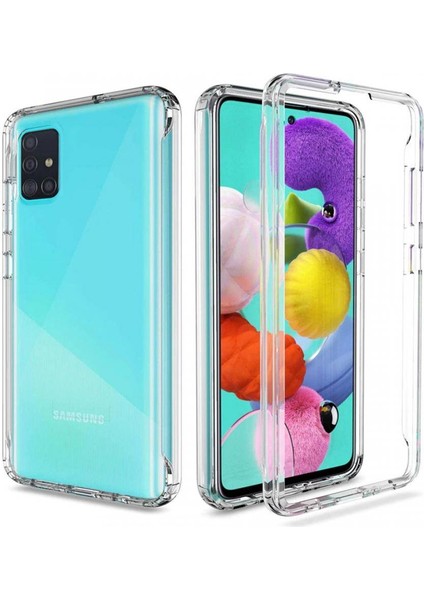 Samsung Galaxy M51 Çift Taraflı Silikon Kılıf Şeffaf