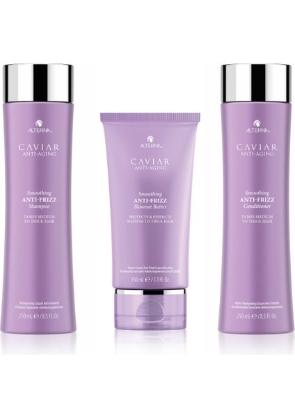 Caviar Smoothing Anti-Frizz Avantajlı 3'lü Saç Bakım Seti 2