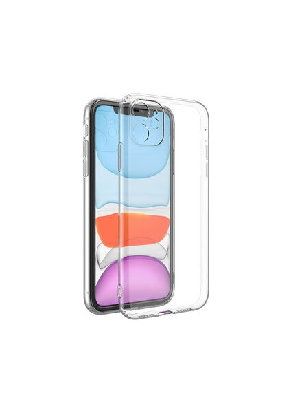 iPhone 11 Kılıf Kamera Korumalı Şeffaf Onyx Tpu Süper Silikon Kapak