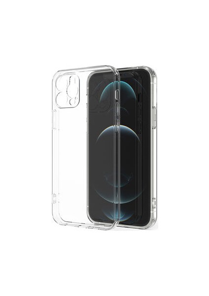 iPhone 12 Pro Kılıf Kamera Korumalı Şeffaf Onyx Tpu Süper Silikon Kapak