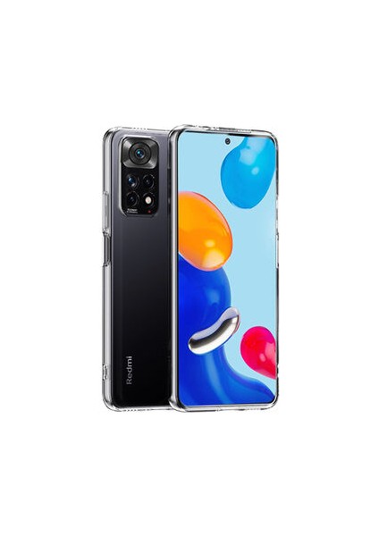 Redmi Note 11 Global Kılıf Kamera Korumalı Şeffaf Onyx Tpu Süper Silikon Kapak