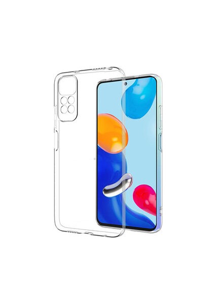 Redmi Note 11S Global Kılıf Kamera Korumalı Şeffaf Onyx Tpu Süper Silikon Kapak