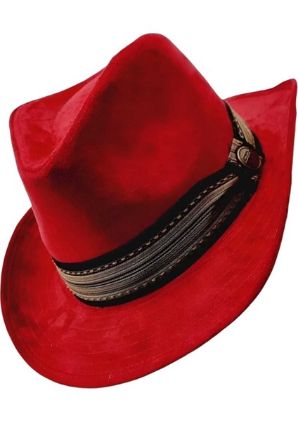Unisex Nubuk Kovboy Fötr Şapka fırsatları