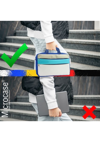 Vorcom Quartzpro 10.1 Inch ile Uyumlu Tablet Macbook Laptop Tablet Çantası 2 Bölmeli AL4821