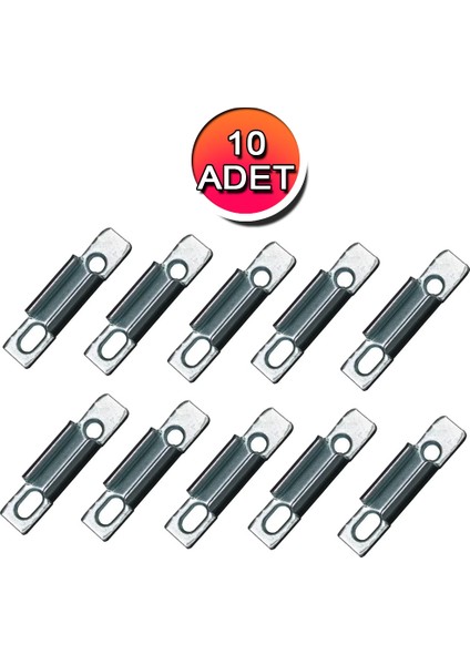 10 Adet Pimapen Pvc Sürme Kapı-Pencere İspanyolet Karşılığı - Çift Kanat Kilit Karşılık