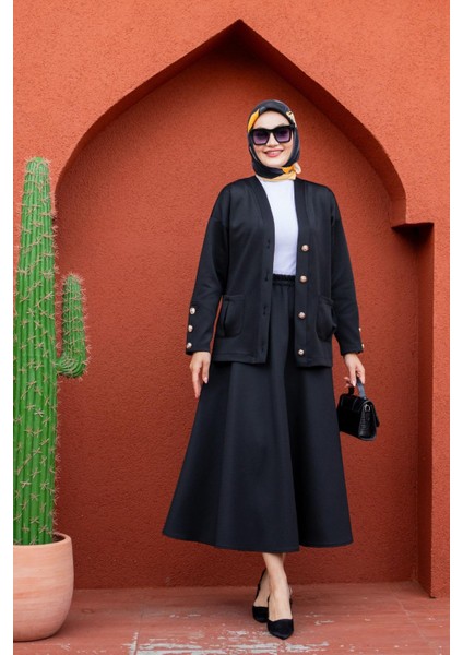 Hırka Etek Modal Dalgıç Takım-Bej fırsatları