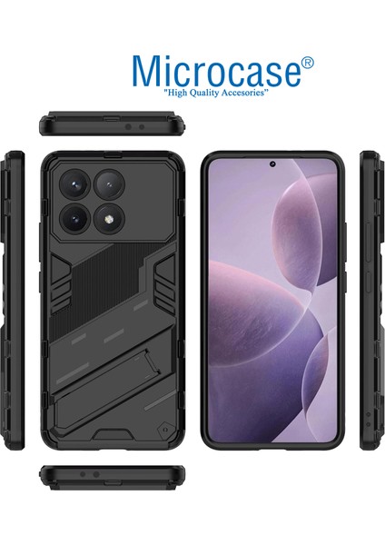 Xiaomi Poco F6 Pro Matrix Serisi Armor Standlı Perfect Koruma Kılıf - Siyah AL3416 fırsatları