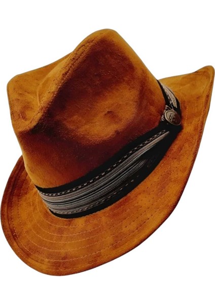 Unisex Nubuk Kovboy Fötr Şapka fırsatları