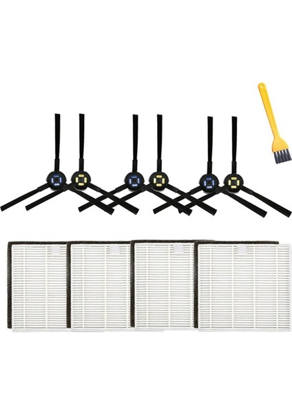 Ilife V8 V8S Plus X750 X800 X785 V80 Max Için Yan Fırça Filtre Kitleri (Yurt Dışından)