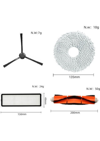 Aksesuarlar Ana Fırça Yan Fırça Filtre Paspas Pedi (Yurt Dışından) modelleri