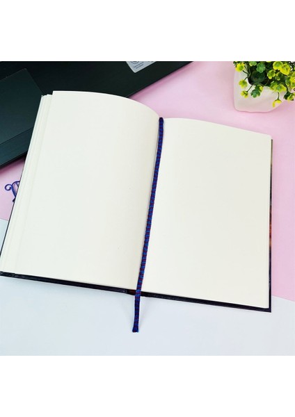 Hayallerinin Peşinden Git Tasarımlı Kalın Kitap Görünümlü Defter