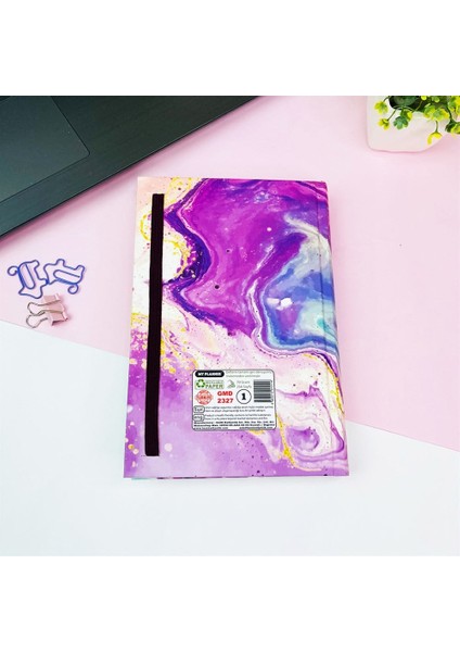 Hayallerinin Peşinden Git Tasarımlı Kalın Kitap Görünümlü Defter