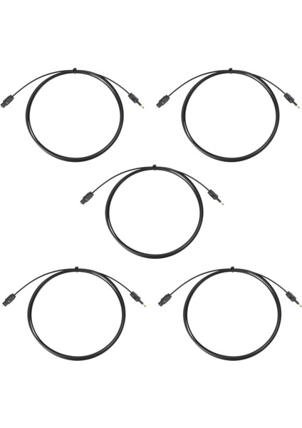 5x 2m Mini 3.5mm Fiş Optik Ses Kablosu Spdıf Fiber Optik Hat (Yurt Dışından)