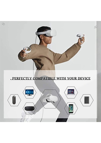 Oculus Quest 2 Için, Şarj ve Pc Veri Aktarımı USB C 3.2 Gen1 Kablosu (Yurt Dışından)