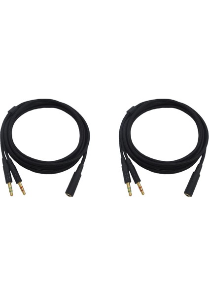3,5 mm Evrensel 2'si 1 Arada Oyun Kulaklığı Ses Uzatma Kablosu (Yurt Dışından)