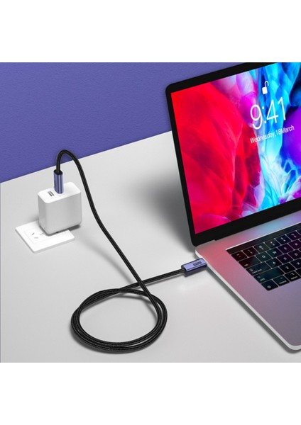 USB 4 Thunderbolt 3 Kablosu Pd 100W 5A Hızlı Şarj Veri Kablosu 2m (Yurt Dışından)