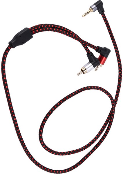 90 Derece 3.5mm Erkek - 2 Rca Aux Y Mikrofon Fişi Dizüstü Bilgisayar Için 1m (Yurt Dışından) fırsatları