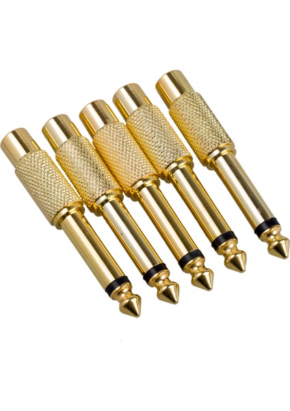 Adet 6.35MM 1/4 "erkek Mono Fiş Rca Dişi Jack Ses Adaptörü Konnektörü (Yurt Dışından)