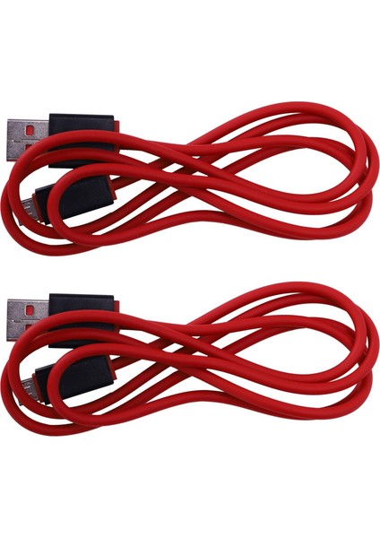 Dr.dre Studio 2.0 Kablosuz Kulaklık Için 2x Kırmızı USB Şarj Cihazı (Yurt Dışından)