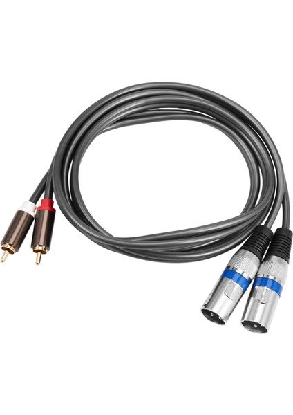1.5m Çift Rca Erkek - Xlr Erkek Kablo 2 Xlr - 2 Rca Fiş Adaptörü (Yurt Dışından) fırsatları