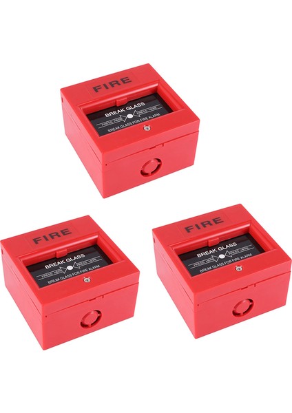 3x Ac 250V/12V Dc 12V Manuel Yangın Alarmı Çekme Istasyonu (Yurt Dışından)
